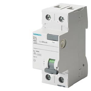 Siemens - Siemens 1x40A Tip AC 30mA F+N Kaçak Akım Koruma Rölesi 5SV4314-0