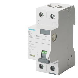 Siemens - Siemens 1x40A Tip A 30mA F+N Kaçak Akım Koruma Rölesi 5SV3314-6