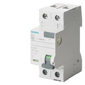 Siemens 1x40A Tip A 30mA F+N Kaçak Akım Koruma Rölesi 5SV3314-6