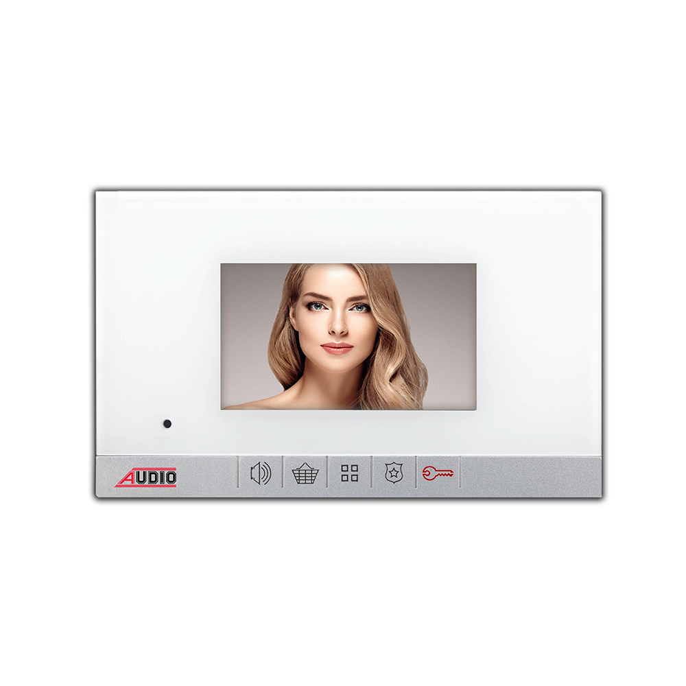 Audio - Audio 4.3″ Görüntülü Diafon Slim Bus Plus (Mekanik Butonlu) 001180B