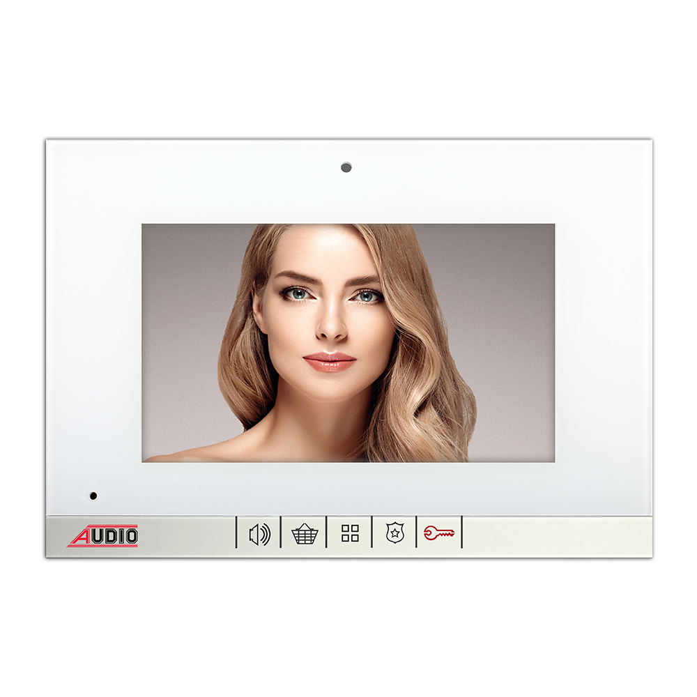 Audio - Audio 7″ Görüntülü Diafon Bus Plus Beyaz (Mekanik Butonlu)