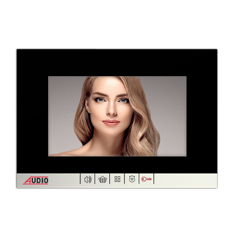 Audio 7″ Görüntülü Diafon Bus Plus Siyah (Mekanik Butonlu)