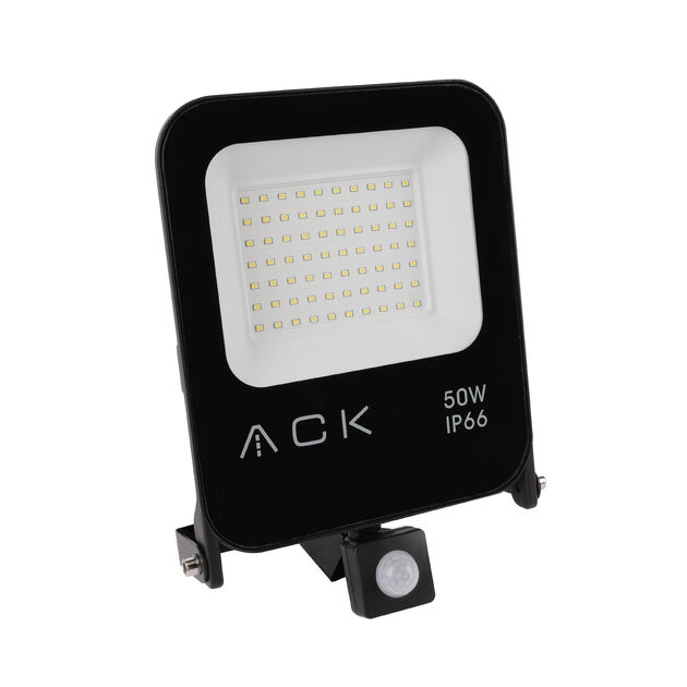 ACK 50W Sensörlü Led Projektör 6500K Beyaz Işık AT62-25032