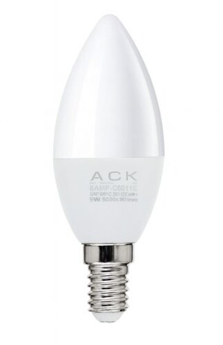 ACK - ACK 5W 4000K Nötr Gün Işığı E14 Duy LED Mum Ampul AA09-00511