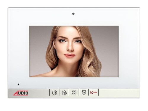 Audio - Audio 7¨ Görüntülü Diafon Beyaz Bus Plus (Mekanik Butonlu) 001188B