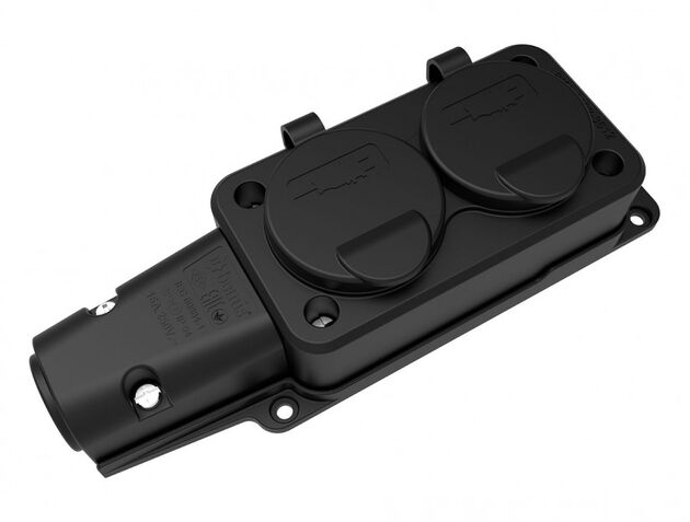 Bemis 16A IP54 220V 2P+E Kauçuk İkili Grup Priz BK1-1402-3612
