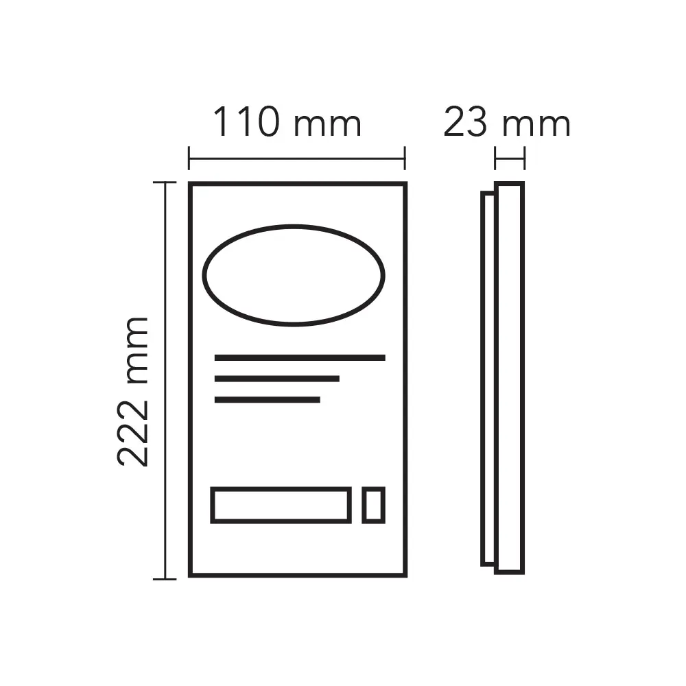 Audio 1 Buton Kameralı Zil Paneli (Basic) 008430