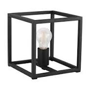 Eglo - Eglo 43034 ” Eldrıck ” Siyah Renk Dökme Çelik Masa Lambası Ip20 E27 Max: 1X40W En: 20 Cm