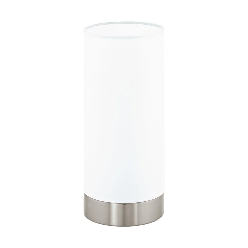 Eglo 95118 ” Pasterı ” Mat Nikel Renk Dökme Çelik Masa Aydınlatması Ip20 E27 Max: 1X40W Çap: 12 Cm
