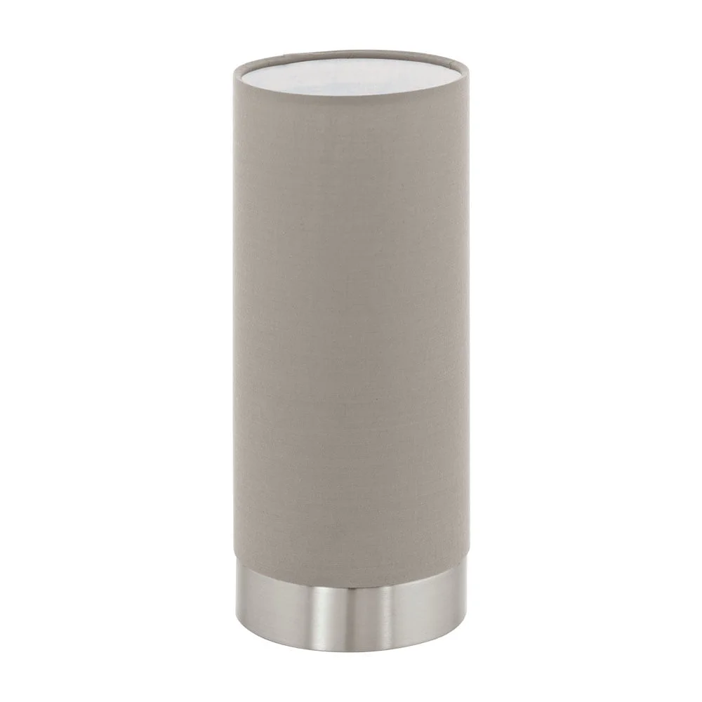 EGLO - Eglo 95122 ” Pasterı ” Mat Nikel Renk Dökme Çelik Masa Aydınlatması Ip20 E27 Max: 1X40W Çap: 12 Cm
