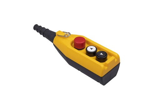 EMAS - Emas 3 Gözlü Start Tek Hızlı 1NK Acil Stoplu Vinç Kumanda Kutusu PV3E30B2