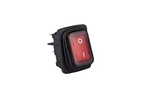 EMAS - Emas Işıklı 30x22mm 2NA IP65 0-1 Siyah Anahtar A54B1K11