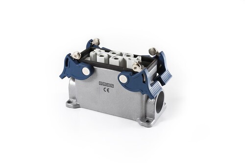 EMAS - Emas Metal 6 Kontak Duvar Priz (4x80A)+(2x16A) Yandan Girişli 4 Mandallı Çok Kontaklı EBM806PD14