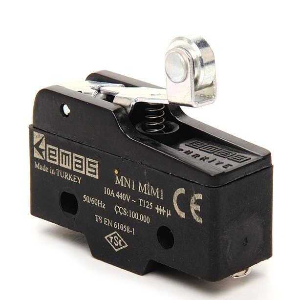  Emas Metal Kısa Kollu Makaralı 1co Mn1 Serisi Plastik Mini Switch Mn1mım1