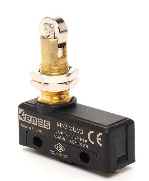 Emas Metal Makaralı Pimli 1CO MN2 Serisi Plastik Mini Switch MN2MUM3