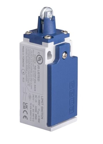 Emas - Emas Plastik Gövde 11 mm Metal Makaralı Pim Ani Hareketli 2NC Sınır Şalter L5K12MUM331