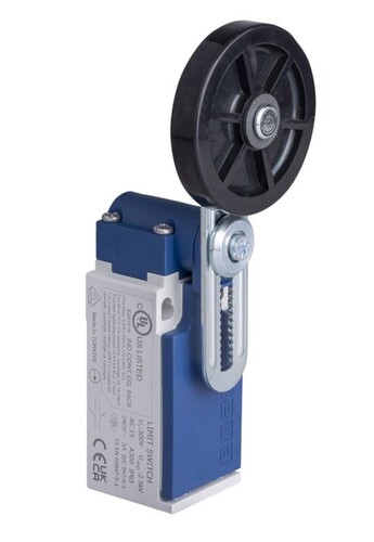 EMAS - Emas Plastik Gövde 50 mm Lastik Ayarlanabilir Kollu Makara Ani Hareketli 1NO+1NC Sınır Şalter L5K13MEL122