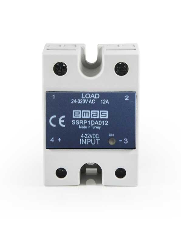  Emas Ssr Serisi Klemensli 24-320v 12a Solid State Röle Ssrp1da012