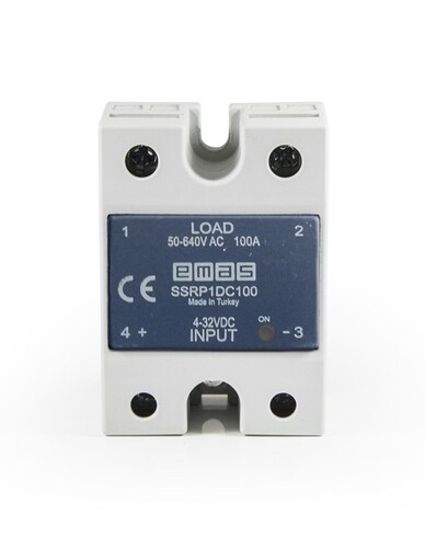 Emas - Emas SSR Serisi Klemensli 50-640V 100A Solid State Röle SSRP1DC100