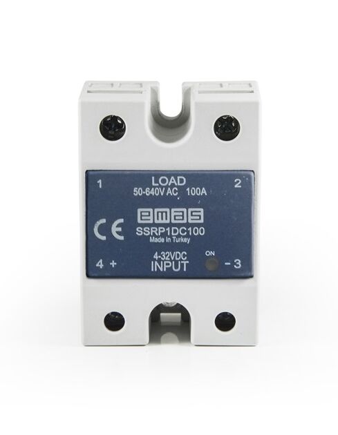 Emas SSR Serisi Klemensli 50-640V 100A Solid State Röle SSRP1DC100