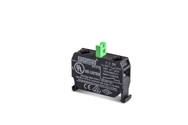 Emas Yedek 1NA Kontak Blok Kumanda Kutusu için (B Serisi) C3BK