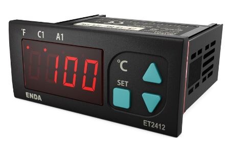 ENDA - Enda 24V AC-DC NTC A1 Alarm Çıkışlı Dijital Sıcaklık Kontrol Cihazı Termostat ET2412-024-08