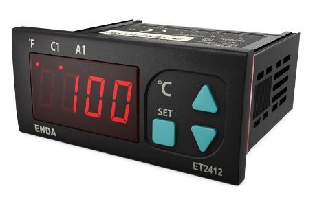 Enda 24V AC-DC NTC A1 Alarm Çıkışlı Dijital Sıcaklık Kontrol Cihazı Termostat ET2412-024-08