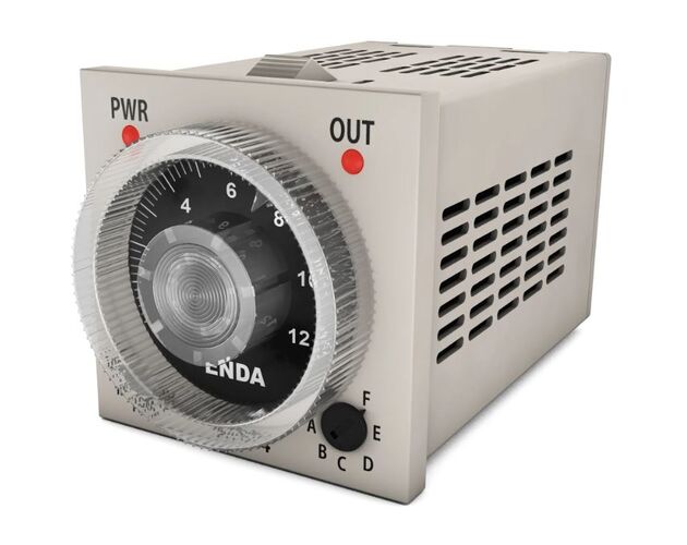 Enda 8 pinli 90-250V AC 0-12 Skala Analog Zaman Rölesi ATSP4-S08-UV-12