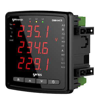  Entes Emm-04c 96x96 100-270vac/dc T/i Elektronik Multimetre M4179