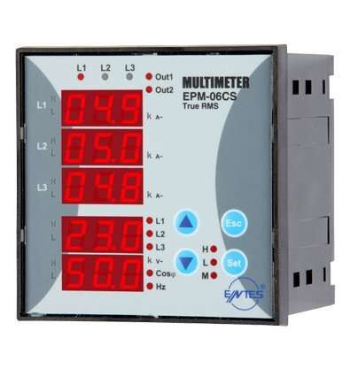 Entes EPM-06 96x96 220V AC Tİ Elektronik Multimetre M0053