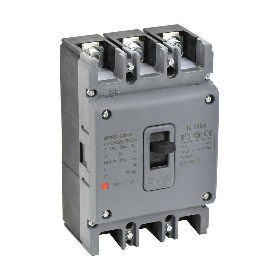  Günsan 160a 3p 35ka Sabit Tip Kompakt Şalter Ghf3250-335160