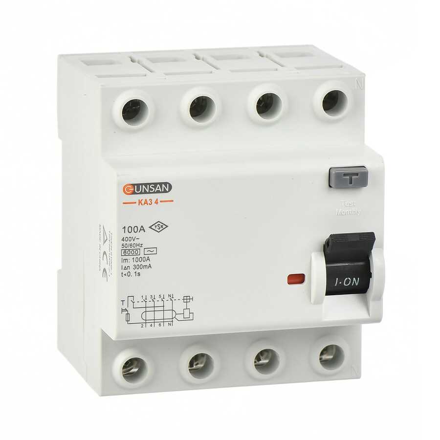  Günsan 4x80a 30ma Kaçak Akım Rölesi Ka348030