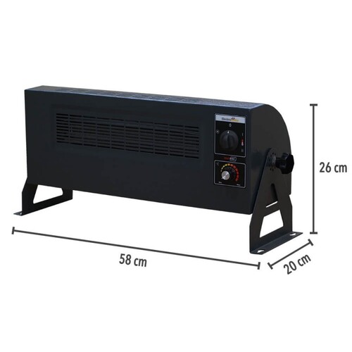 Heatbox 360 3000W Monofaze Elektrikli Fanlı Isıtıcı Füme HB3603000F - Thumbnail