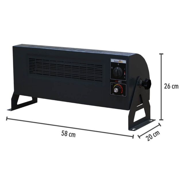 Heatbox 360 3000W Monofaze Elektrikli Fanlı Isıtıcı Füme HB3603000F