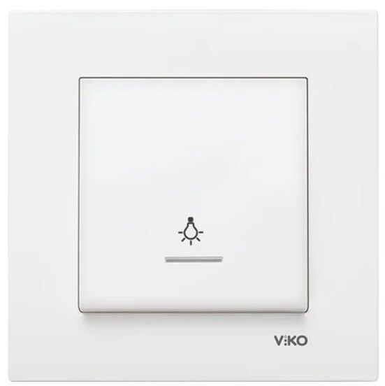 Viko Karre Beyaz Işıklı Light Anahtar Kapak Düğme 90950614