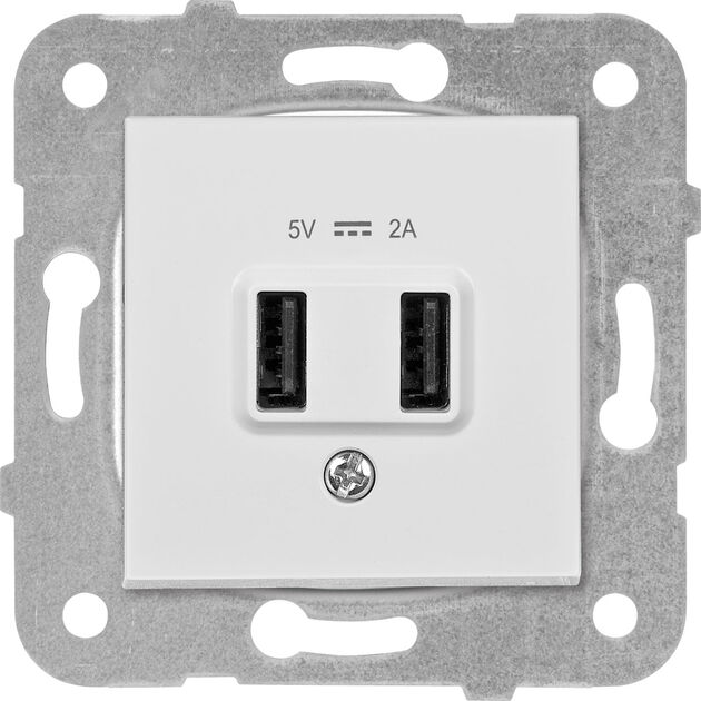 Viko Karre Meridian Beyaz USB Şarj Prizi 5V-2A Mekanizma 90967101