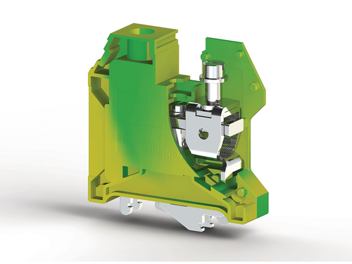 Klemsan - Klemsan AVK 35T RD Sarı Yeşil Topraklama Klemensi 334210