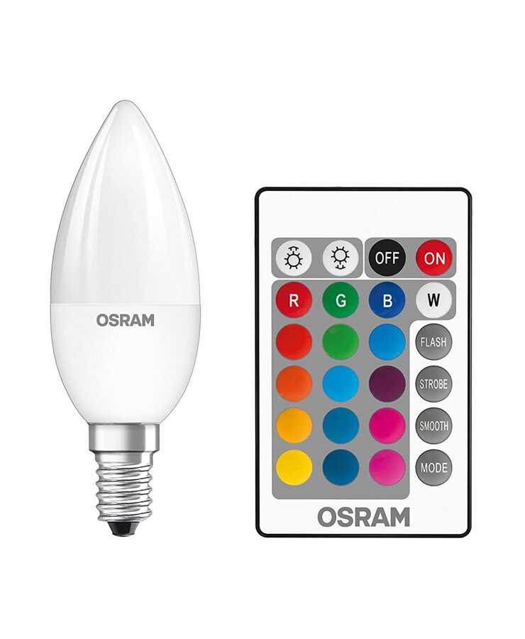  Ledbulb 5,5w Rgb Uzaktan Kumandalı Buji E14 Ampul
