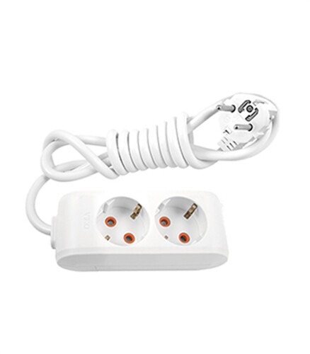 Viko - MULTİ-LET İKİLİ 3MT KABLOLU TOP.Ç.K. PRİZ VİKO