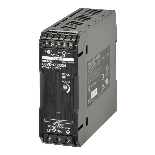 Omron 2,5A 60W 100-240V AC 24V DC Güç Kaynağı S8VK-C06024