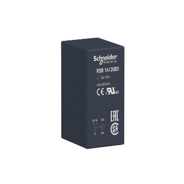 Schneider 1 Kutuplu 12A 24VDC 5 Pin RSB1A120BD