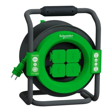 Schneider - Schneider 25m IP44 3x1,5 TTR Seyyar Kablo Makarası IMT33147