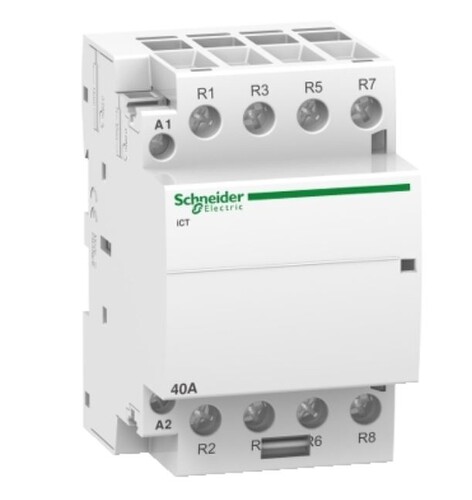 SCHNEIDER - Schneider Acti 9 40A 4P 3NK Sessiz Kontaktör A9C20847