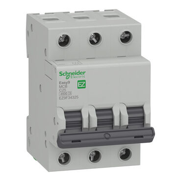 Schneider Easy9 3x25A 4,5kA C Otomatik Sigorta EZ9F34325