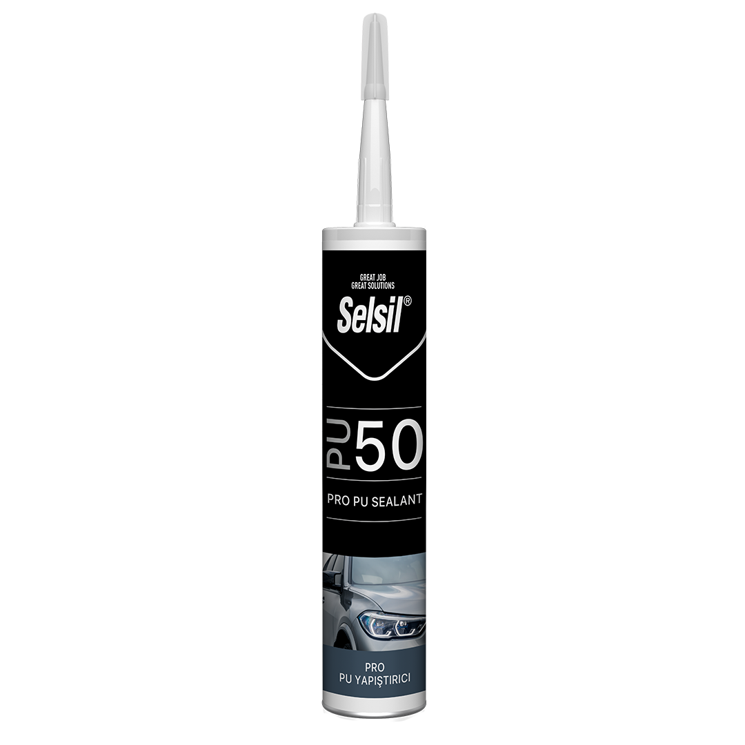 SELSIL - Selsil Poliüretan PU Mastik 50 SHA 280ml Siyah SEL-3631