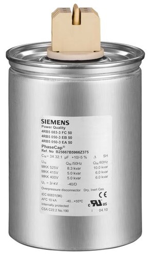 SIEMENS - Siemens 15,0kVAr 480V Güç Kondansatörü 4RB5150-3EJ50