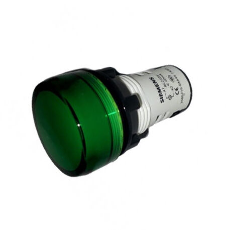 Siemens 22mm 230V AC Yeşil Led Sinyal Lambası 3SB6216-6AA40-1AA0