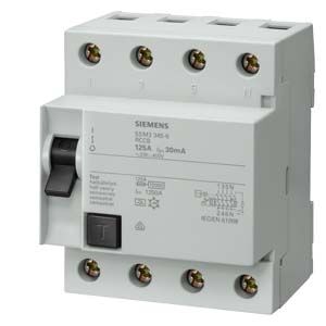 Siemens 3x125A 3F+N 300mA Kaçak Akım Koruma Rölesi 5SM3645-6