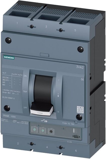 Siemens 400-1000A 55kA 3P Kompakt Şalter 3VA2510-5HL32-0AA0