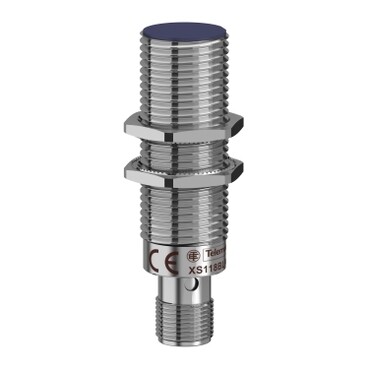 TELEMECANIQUE - Telemecanique M18 Sn:8mm PNP NA M12 Konnektörlü Düz Pirinç 12-24V DC Endüktif Sensör XS118BHPAM12